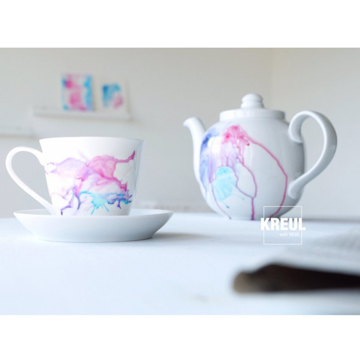 Краска по стеклу и фарфору на водной основе Kreul Clear "Glass&Porcelain" 20 мл, Жёлтый (16291)