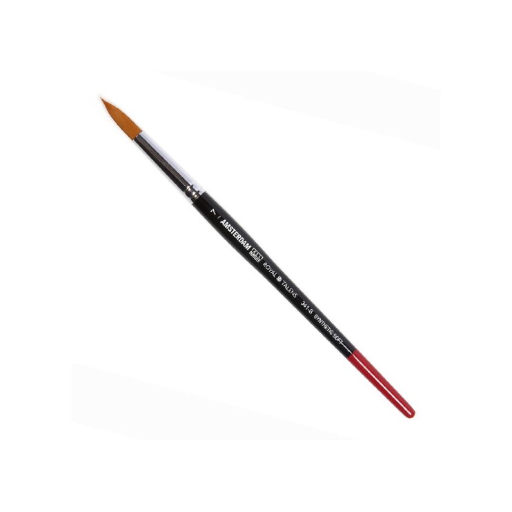 Синтетика мягкая круглая "Amsterdam 341" №7 на короткой ручке (кисть)