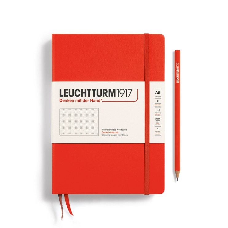 Блокнот в точку Leuchtturm1917 "Hardcover" A5, 251стр., 80г/м2, цвет: Лобстер (369784)