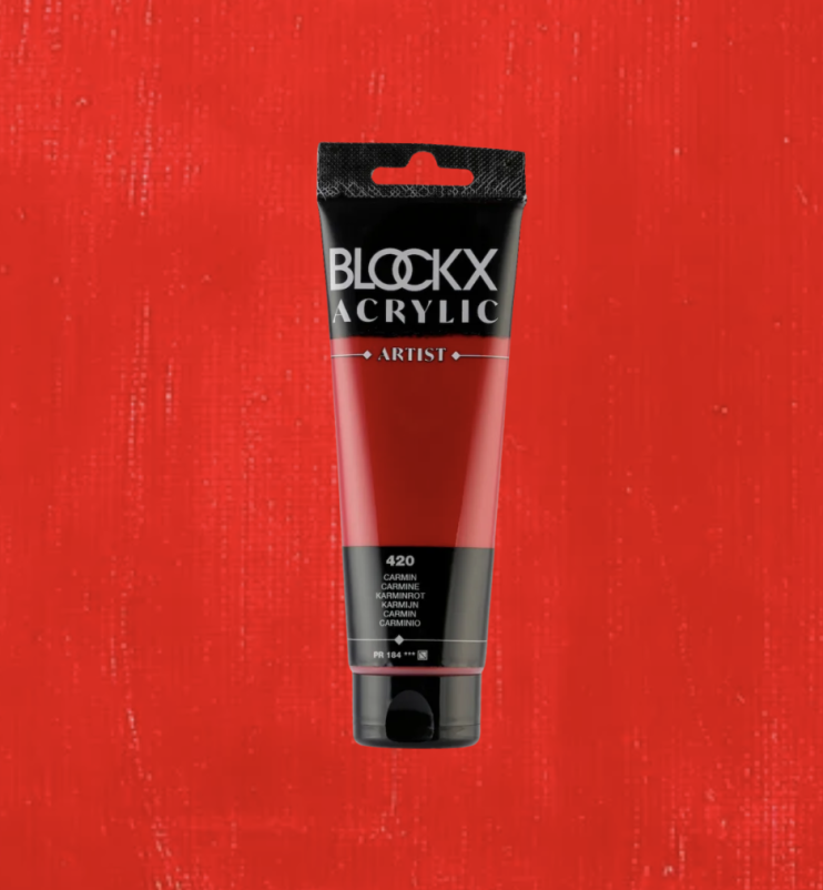 Акрил Blockx Artist №420 Carmine/ Карминовая, 120мл