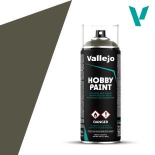 Грунт-краска универсальная Vallejo "Hobby Paint" Russian Green 4BO/ Русский зелёный 28.003, 400 мл