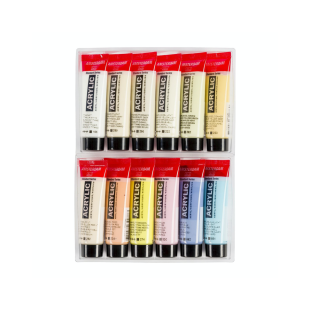 Набор акриловых красок Amsterdam "Pastel" 12 туб по 20мл