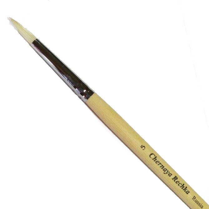 Щетина круглая Chernaya Rechka "1612" №5 на длинной ручке