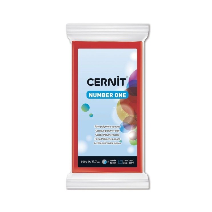 Полимерный моделин Cernit "Number One" #463 рождественский красный, 500 гр.