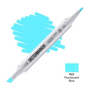 Маркер двусторонний Sketchmarker "Classic" FL5 Флуорисцентный синий