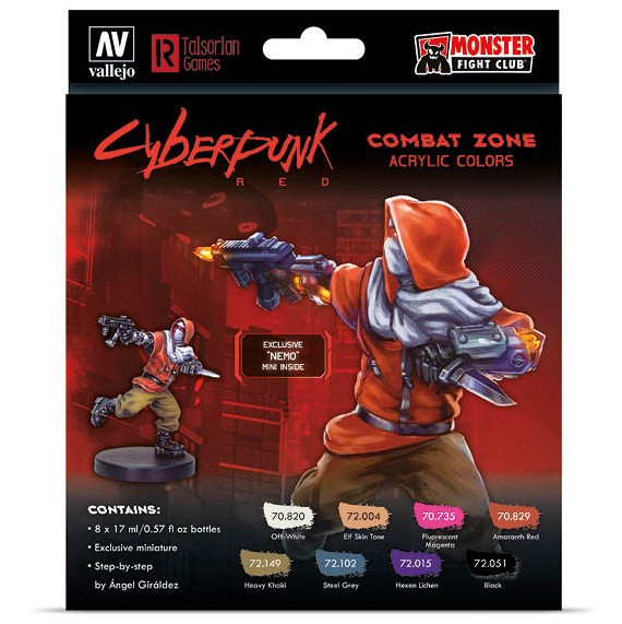 Набор красок с фигуркой Game Color "Combat Zone" 72.307, 8 оттенков