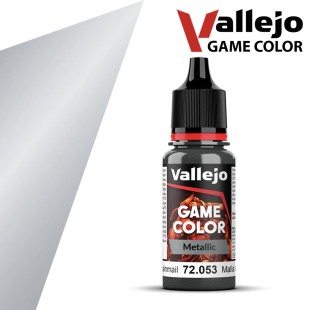 Краска акриловая для моделизма Vallejo "Game Color" 72.053 Chainmail Silver