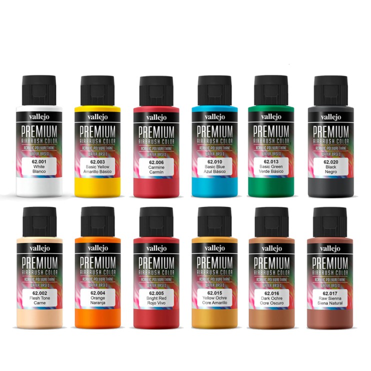Набор из 12 красок "Premium" №1 Combination для аэрографии