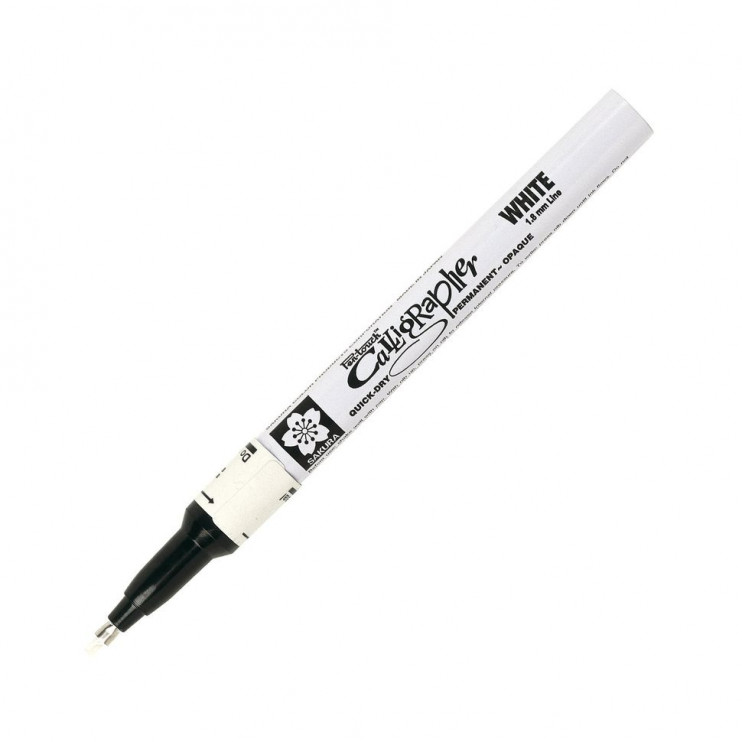 Маркер лаковый Sakura "Pen-Touch Calligrapher" 1,8мм /Белый