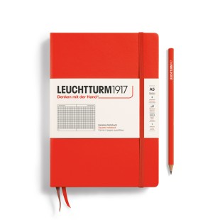 Блокнот в клетку Leuchtturm1917 "Hardcover" A5, 251стр., 80г/м2, цвет: Лобстер (369786)