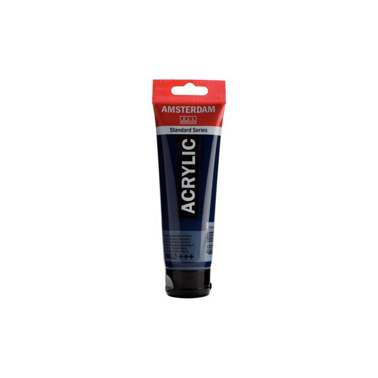 Краска акриловая "Amsterdam" №566 Берлинская лазурь фталоцианин /120мл