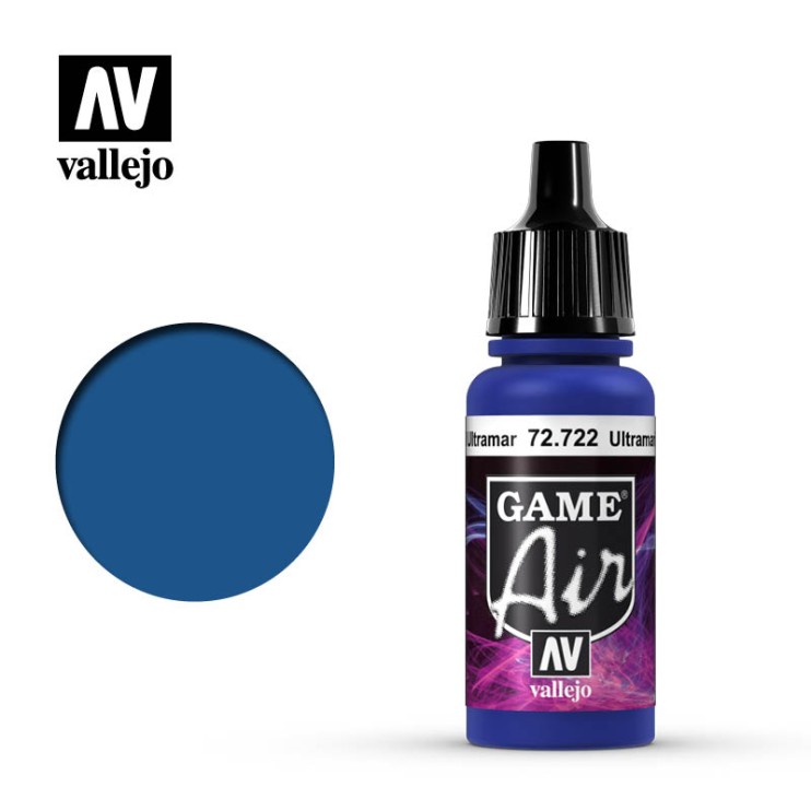 Краска для аэрографии "Game Air" цвет 72.722 (Ultramarine Blue), 17мл