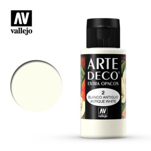 Акриловая декоративная краска Vallejo "ArteDeco" #002 Antique White