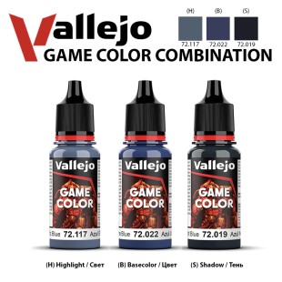 Набор красок для моделизма Vallejo "Game Color" 3 штуки (№019, 022, 117) по 18мл