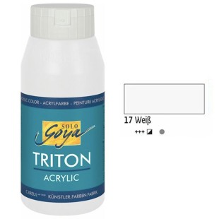 Краска акриловая Solo Goya "Triton" №17 Белый, 750мл.
