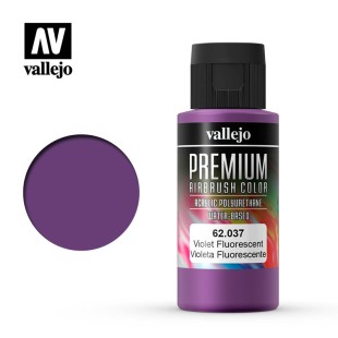 Краска для аэрографии Vallejo "Premium" цвет 62.037 (Fluorescent Violet), 60 мл