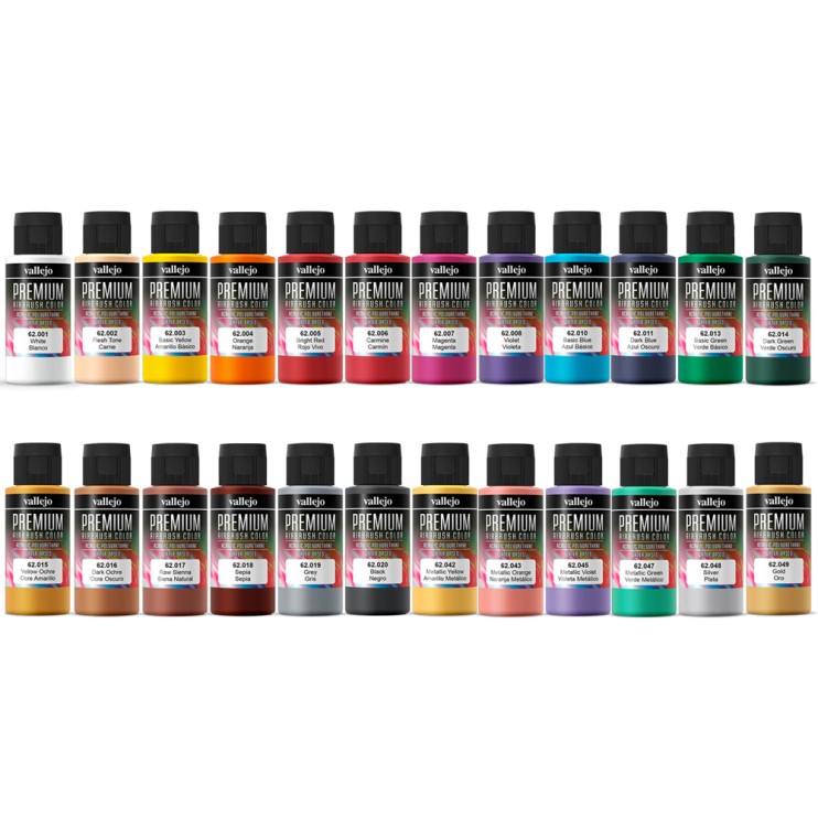 Набор из 24 красок "Premium" №1 Combination для аэрографии