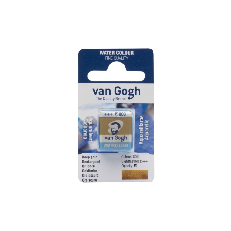 Краска акварельная "Van Gogh" 803 Золотой насыщенный (кювета)