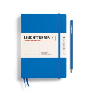 Блокнот без линовки Leuchtturm1917 "Hardcover" A5, 251стр., 80г/м2, цвет: Небесный (369787)