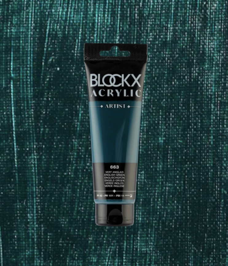 Акрил Blockx Artist №663 English green/ Английская зеленая, 250мл