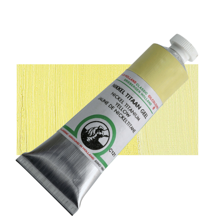 Масло Old Holland 121C Никель титановый желтый/ 40мл.