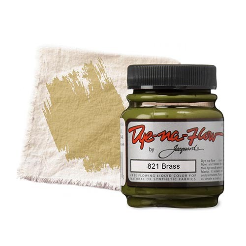 Краска по светлым тканям Jacquard "Dye-na-Flow" 821 Brass (латунь), 66мл
