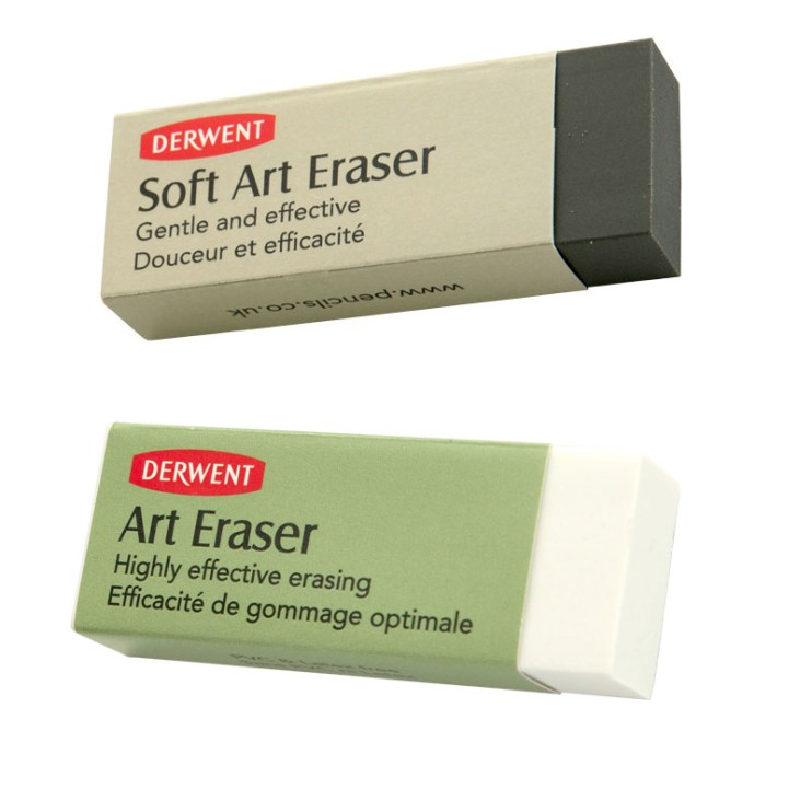 Набор каучуковых ластиков для всех типов карандашей "Derwent" 2шт в блистере (2301963)