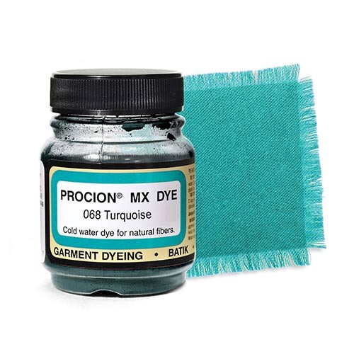 Краситель порошковый Jacquard "Procion MX Dye" 068 Turquoise (бирюзовый), 18.71г