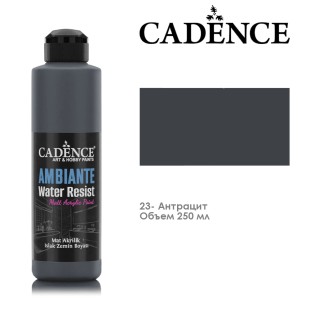 Краска акриловая Cadence "Ambiente" 250мл №23 антрацит + катализатор