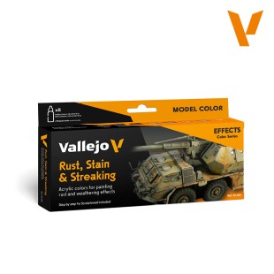 Набор 8 красок Model Air "Rust, Stain & Streaking" 70.183