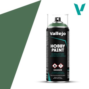Грунт-краска универсальная Vallejo "Hobby Paint" Sick Green/ Тошнотворный зелёный 28.028, 400 мл