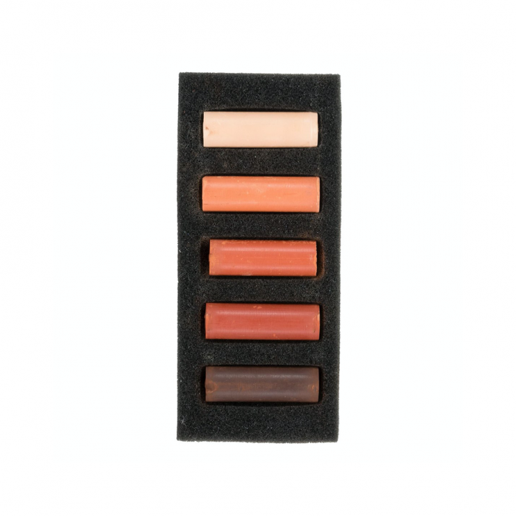 Набор сухой пастели Rembrandt "Burnt Sienna" сиена жжена / 5 мелков