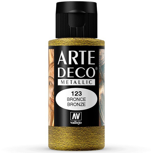 Акриловая декоративная краска Vallejo "ArteDeco" #123 Bronze