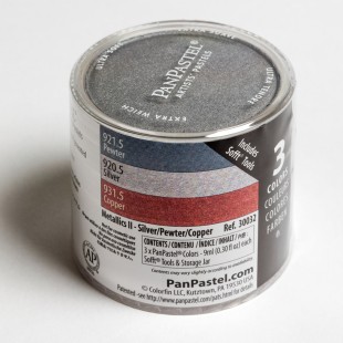 Набор сухой пастели PanPastel "Metallics II" 3 цвета PP30032