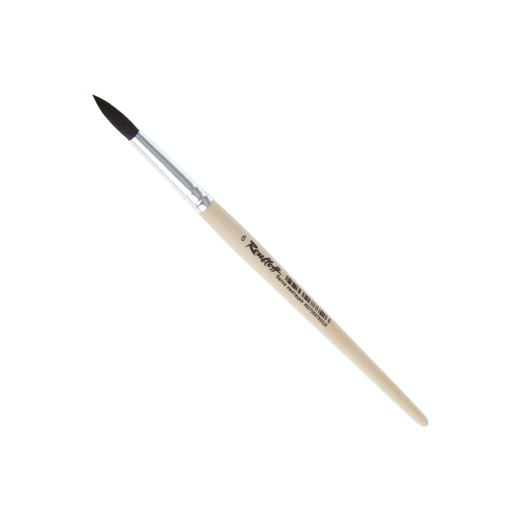 Кисть круглая имитация Белки "2F10" №6 на короткой ручке