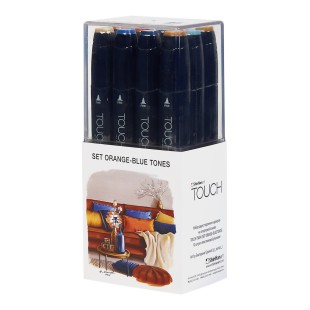 Набор маркеров Touch Twin "Оранжево-синие тона" 12 штук