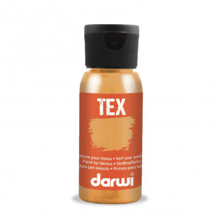Нерастекающаяся краска по светлым тканям Darwi "Tex" Золото /50мл