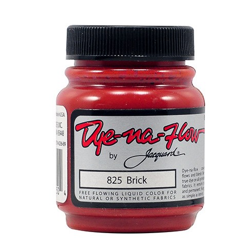 Краска по светлым тканям Jacquard "Dye-na-Flow" 825 Brick (кирпичная), 66мл