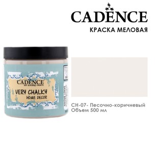 Краска меловая акриловая Cadence "Very Chalky" 500 мл №CH-07 песочно-коричневый 