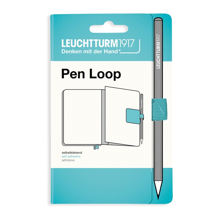 Петля самоклеящаяся на блокнот Leuchtturm1917 "Pen Loop" Аквамарин, 15мм (363416)