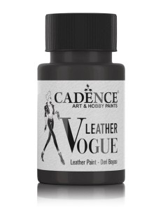 Краска для кожи Cadence Leather Vogue LV-12 Черный, 50мл
