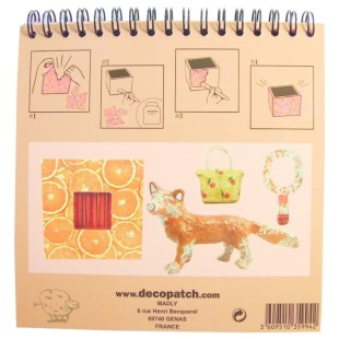 Блок бумаги для декупажа Decopatch "Decopad Colour Block" Orange, 48л, 15х16см (BLOC01)