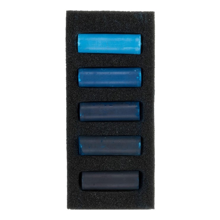 Набор сухой пастели Rembrandt "Warm Blues" теплый голубой / 5 мелков