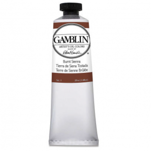 Масляная краска Gamblin "Artist" Burnt Sienna (Сиена жженая), туба 37мл