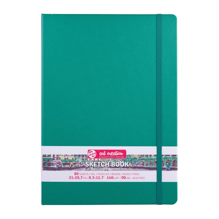 Блокнот для зарисовок Art Creation "Forest Green" 21х29,7см, 80л, 140гр/м² (твердая обложка)