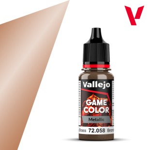 Краска акриловая для моделизма Vallejo "Game Color" 72.058 Brassy Brass