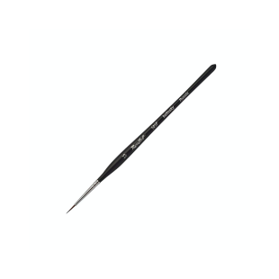 Колонок круглый Roubloff "101F" №1,5 черная матовая фигурная ручка
