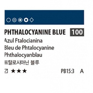 Краска акриловая Shinhan "Essence" №100 Синий фталоцианин, туба 50мл