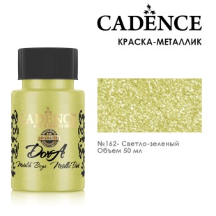 Краска акриловая Cadence "Dora Metallic Paint" 50мл №162 светло-зеленый