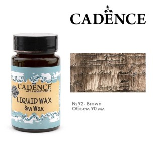 Жидкий воск Cadence "Liguid WAX" 90 мл, коричневый для финишной отделки (LW092)